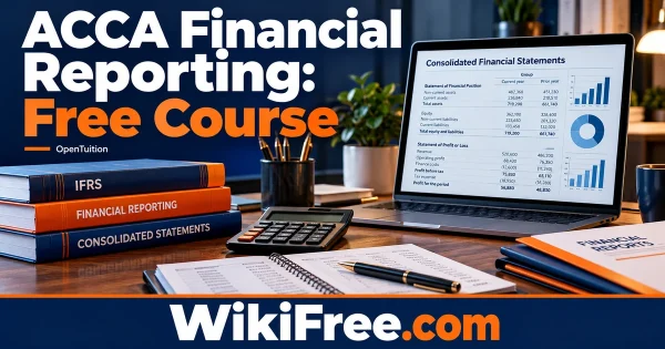 ACCA Financial Reporting: Free Course — original WikiFree artwork depicting the course subject; OpenTuition.