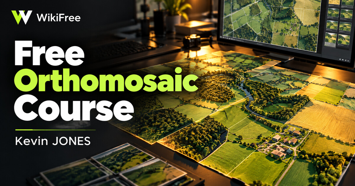 Free Orthomosaic Course: Air Photos and Color Balancing — Kevin JONES. WikiFree selection.
