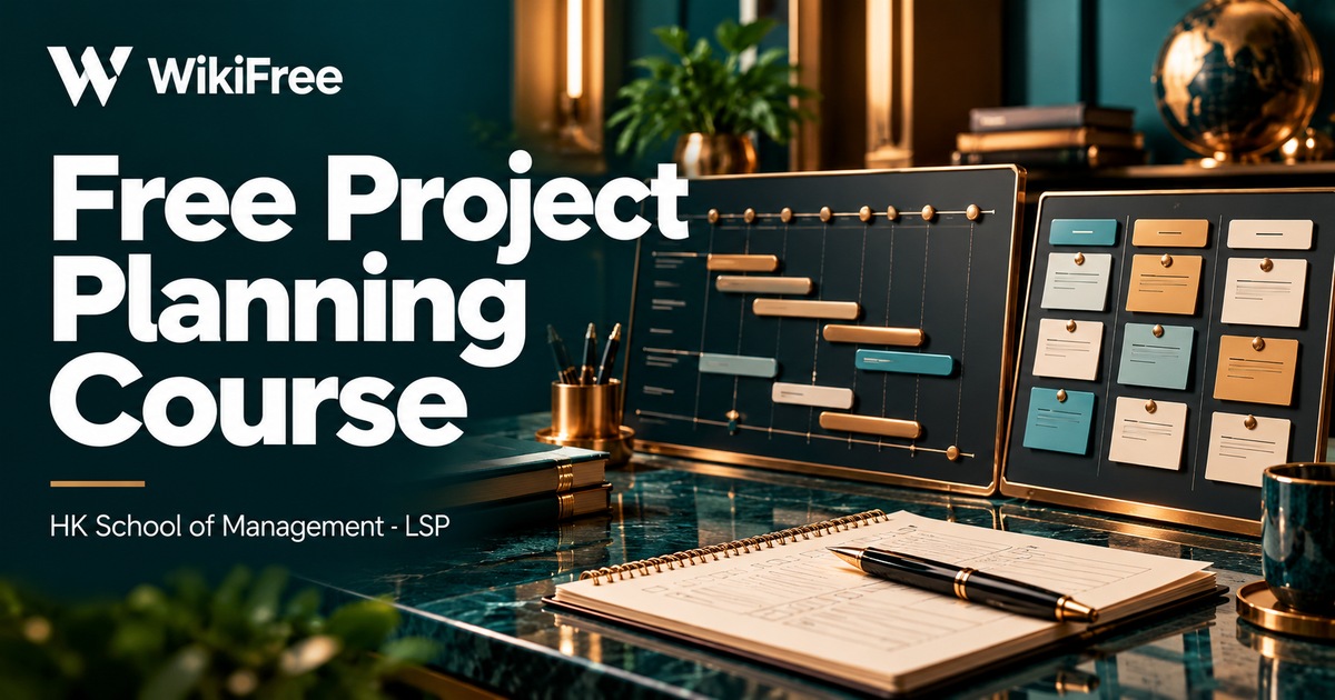 Free Project Planning Course: Worked Agile and Traditional Examples — HK School of Management - LSP. WikiFree selection.