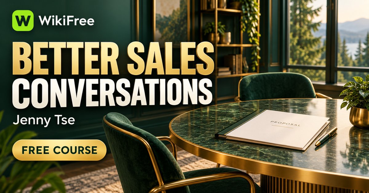 Free Sales Course: Connect Client Needs with a Clear Service Offer — Jenny Tse. WikiFree selection on Udemy.
