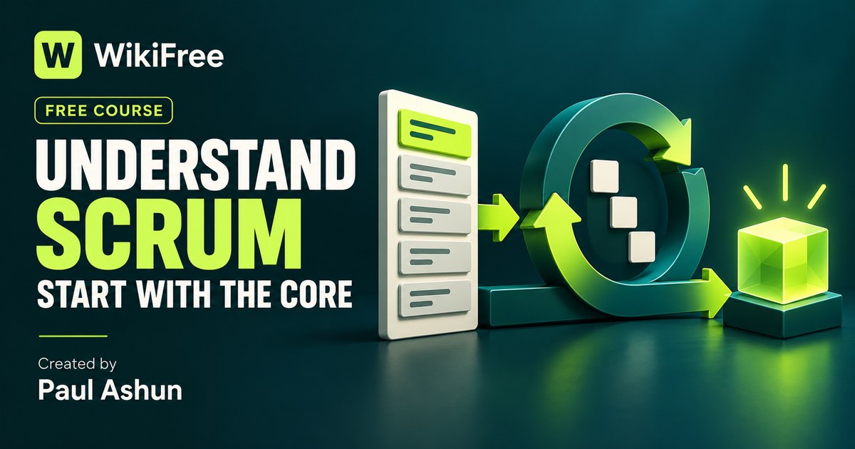 Free Scrum Introduction: Theory, Values and Team Accountabilities — Paul Ashun. WikiFree selection.