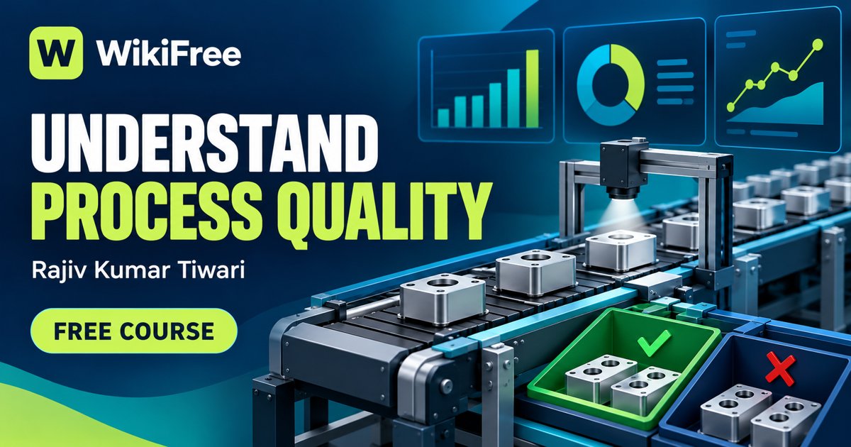 Free Six Sigma for Beginners: Quality Tools and the DMAIC Approach — Rajiv Kumar Tiwari. WikiFree selection on Udemy.