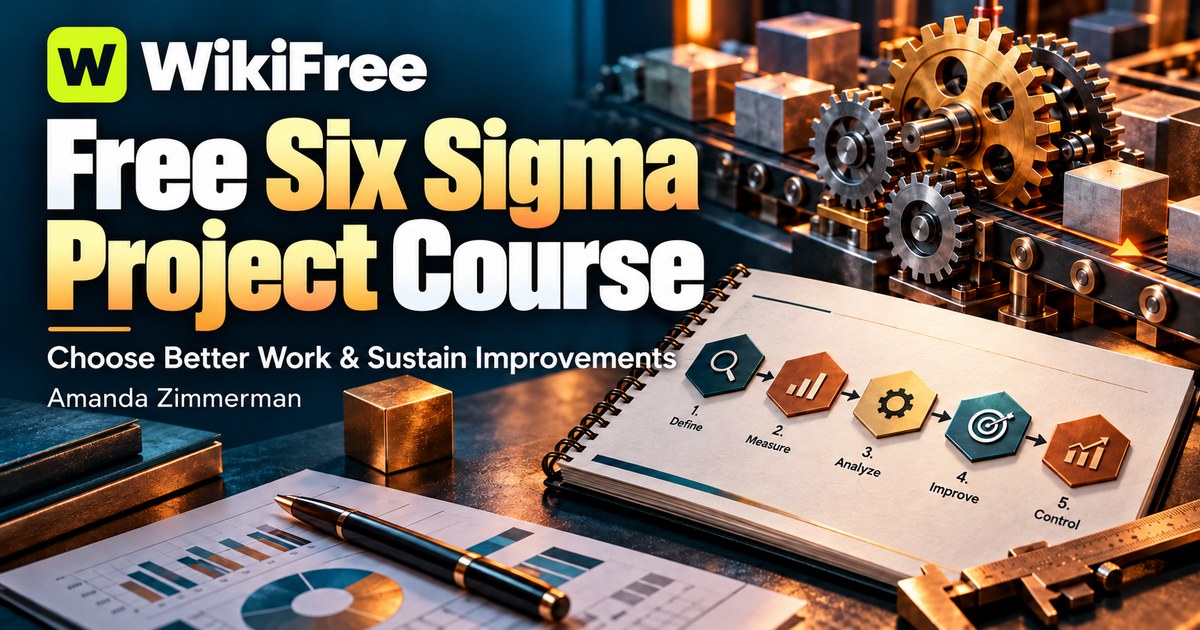 Free Six Sigma Project Course: Choose Useful Work and Sustain Improvements — Amanda Zimmerman. WikiFree selection.