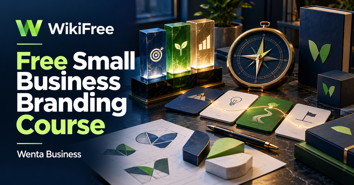 Free Small Business Branding Course: Values, Positioning and Brand Story — Wenta Business. WikiFree selection.