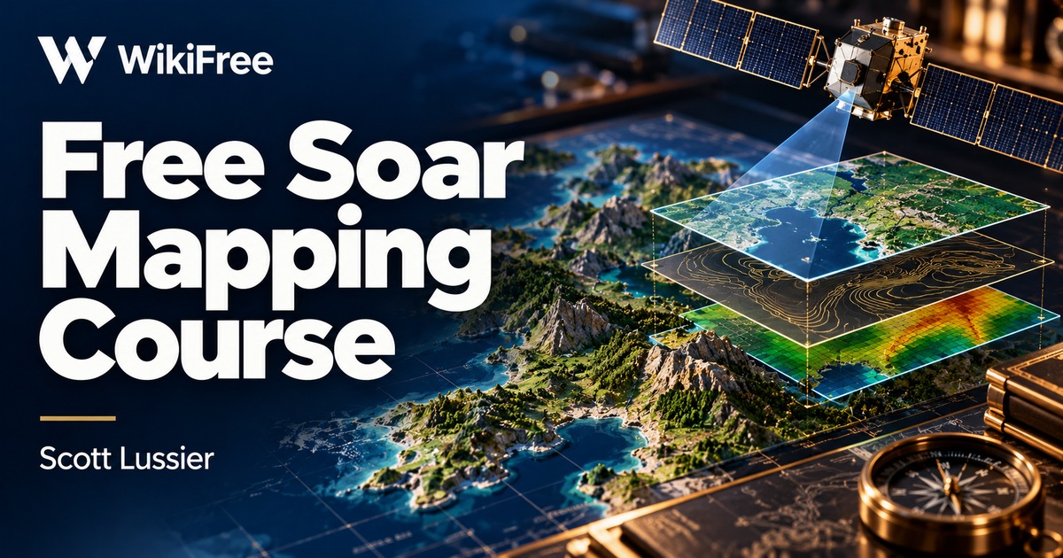 Free Soar Mapping Course: QGIS, Imagery and Georeferencing — Scott Lussier. WikiFree selection.