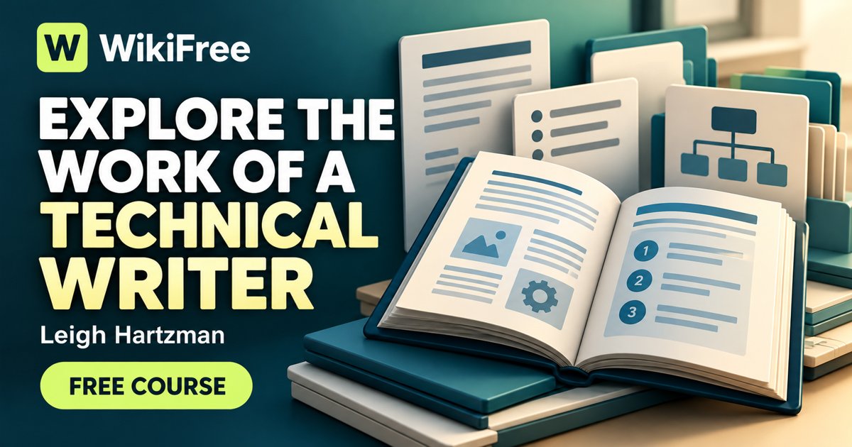 Free Technical Writing Introduction: Documentation and the Role — Leigh Hartzman. WikiFree selection on Udemy.