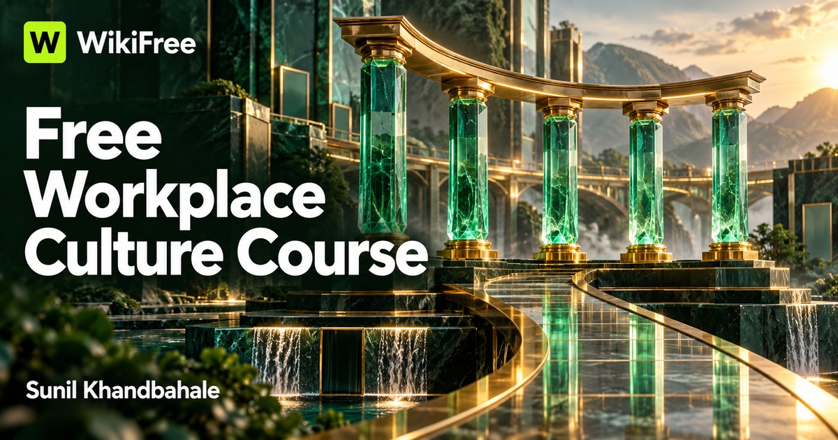 Free Workplace Culture Course: Ethics, Accountability and Clear Communication — Sunil Khandbahale. WikiFree selection.