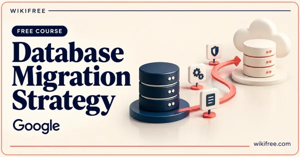 Database Migration Strategy by Google, illustrated with databases, a conceptual migration path and planning checkpoints.
