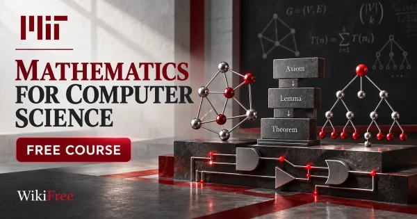 Free MIT Course: Discrete Mathematics for Computer Science. Original topic-specific WikiFree artwork in MIT red, silver, black and white. FREE COURSE.