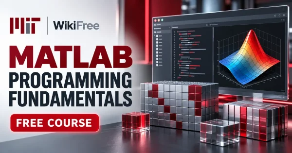 Free MIT Course: MATLAB Programming Fundamentals. Original topic-specific WikiFree artwork in MIT red, silver, black and white. FREE COURSE.