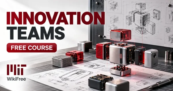 Free MIT Course: Technology Innovation and Product Validation. Original topic-specific WikiFree artwork in MIT red, silver, black and white. FREE COURSE.