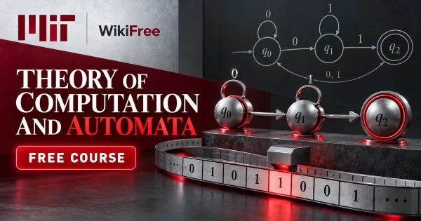 Free MIT Course: Theory of Computation and Automata. Original topic-specific WikiFree artwork in MIT red, silver, black and white. FREE COURSE.